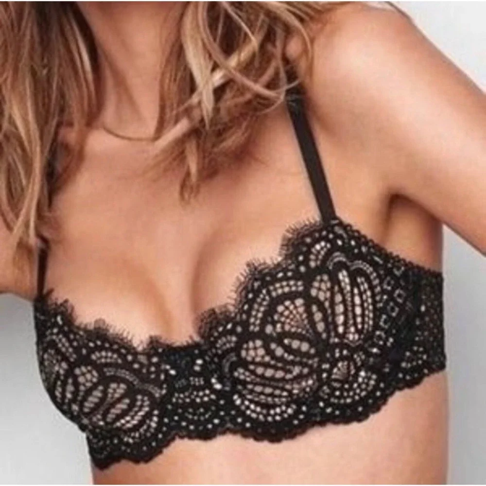 Victorias Secret Black Dream Angels Push Up Without Padding Bras Set of 2